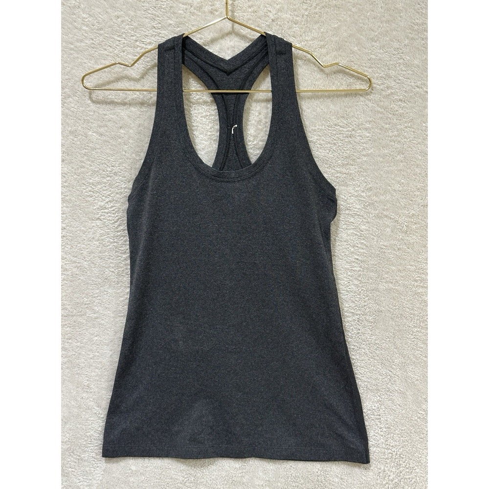 Lululemon Racerback Tank Top Women's Gray Activewear No Size Tag Athleisure